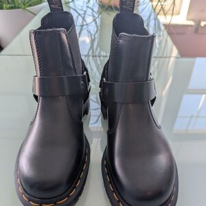 Black Leather Ankle Boots